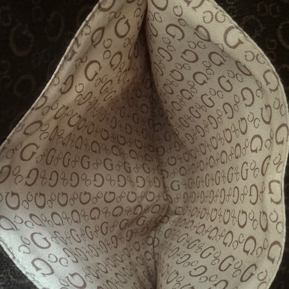 Guess Dark Brown Patterned Tote - image 4